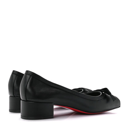 Christian Louboutin Nappa Mamaflirt 30mm Bow Pumps 39 Black 4 of 8