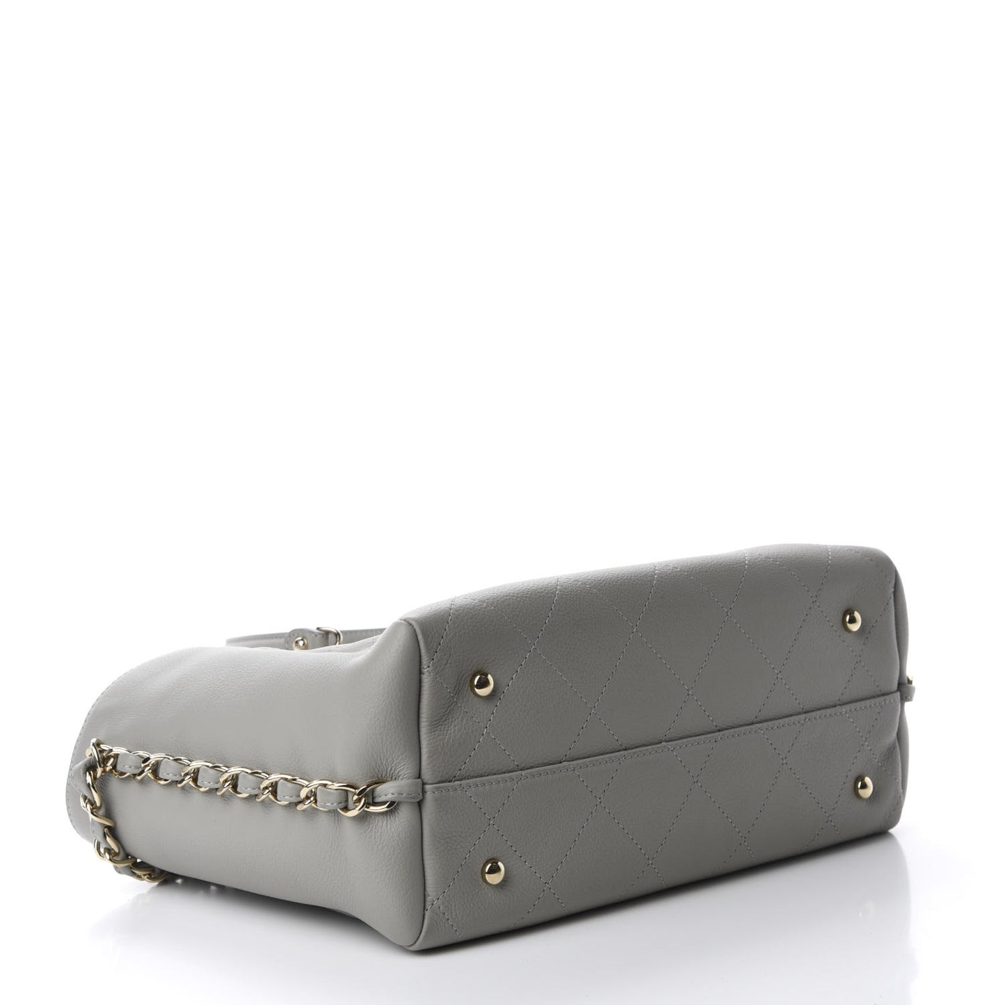 Bullskin Stitched Small Shopping Bag Grey