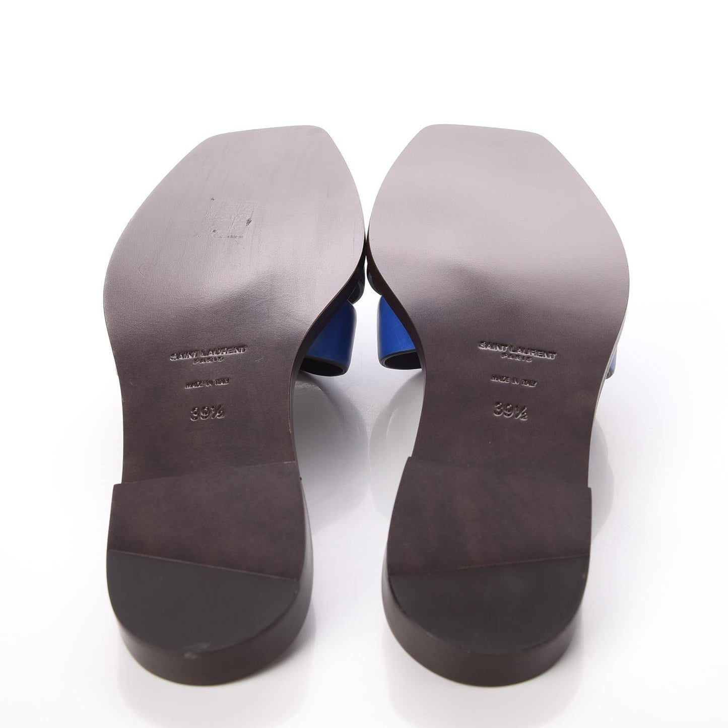 Calfskin Nu Pied 05 Slide Sandal 39.5 Blue Majorelle