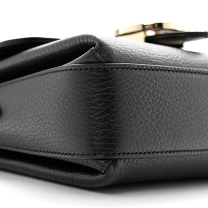 Gucci Dollar Calfskin Interlocking G Crossbody Bag Black 10 of 15