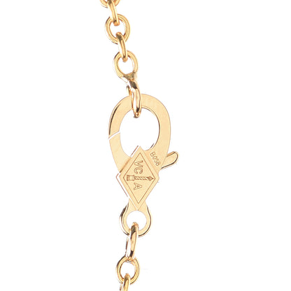 Van Cleef & Arpels 18K Yellow Gold Mother of Pearl Pure Alhambra Pendant Necklace 4 of 6