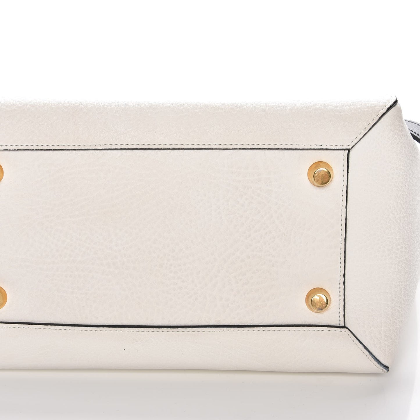 Elephant Calfskin Mini Belt Bag White