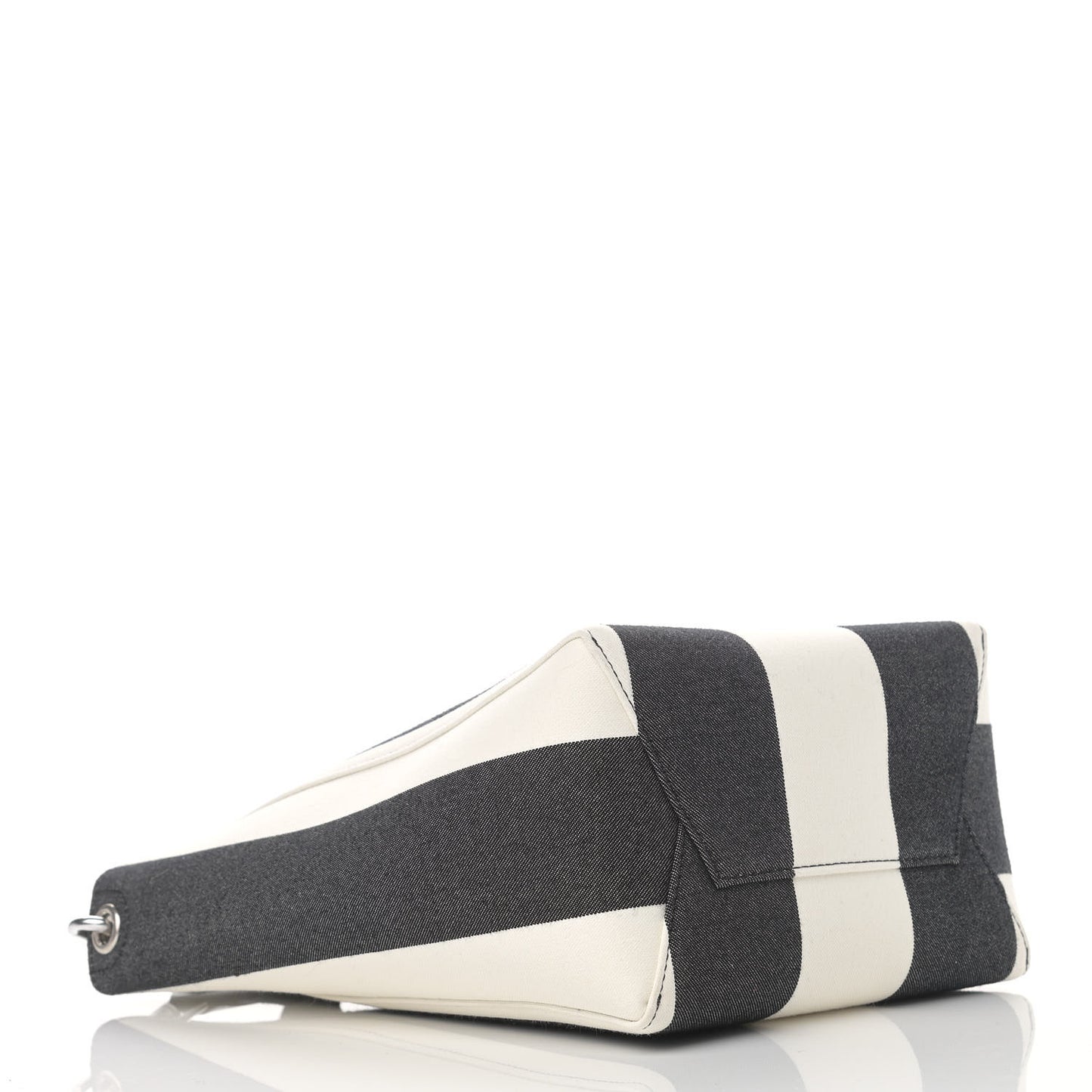Textured Canvas Small Sangle Bucket Bag Black