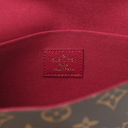 Louis Vuitton Monogram Pochette Felicie Chain Wallet Fuchsia 7 of 14