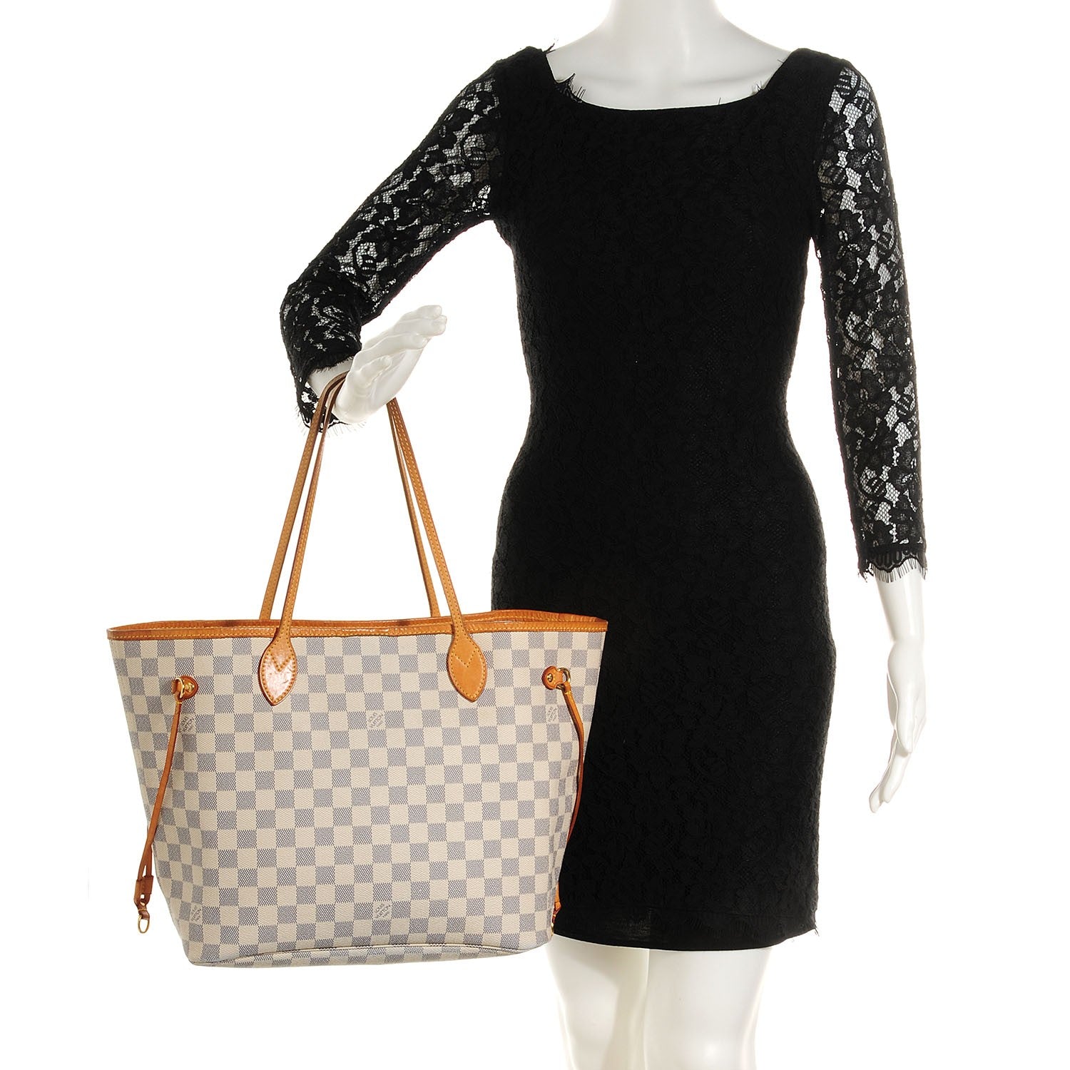 Louis Vuitton Damier Azur Neverfull MM 2 of 7