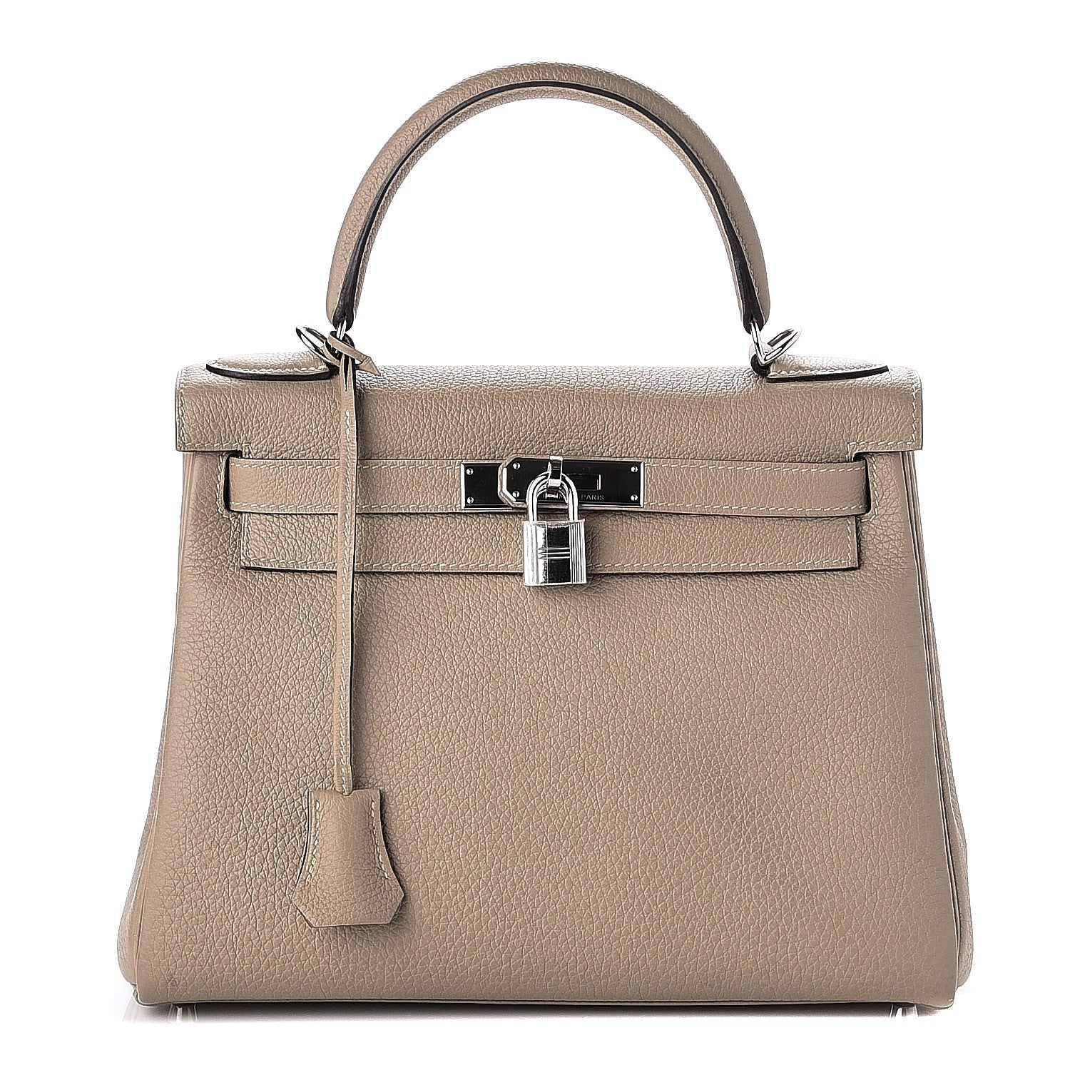 Hermes Taurillon Clemence Kelly Retourne 28 Gris Tourterelle 1 of 27