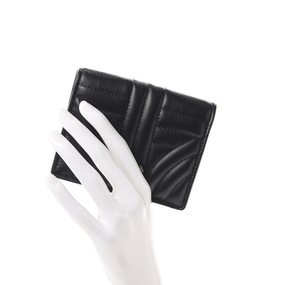 Prada Soft Calfskin Impunture Diagramme Wallet Black 2 of 8