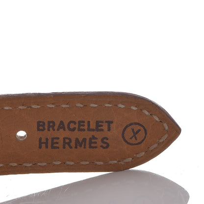 Hermes Stainless Steel Barenia 23mm Medor Quartz Watch Fauve 7 of 11