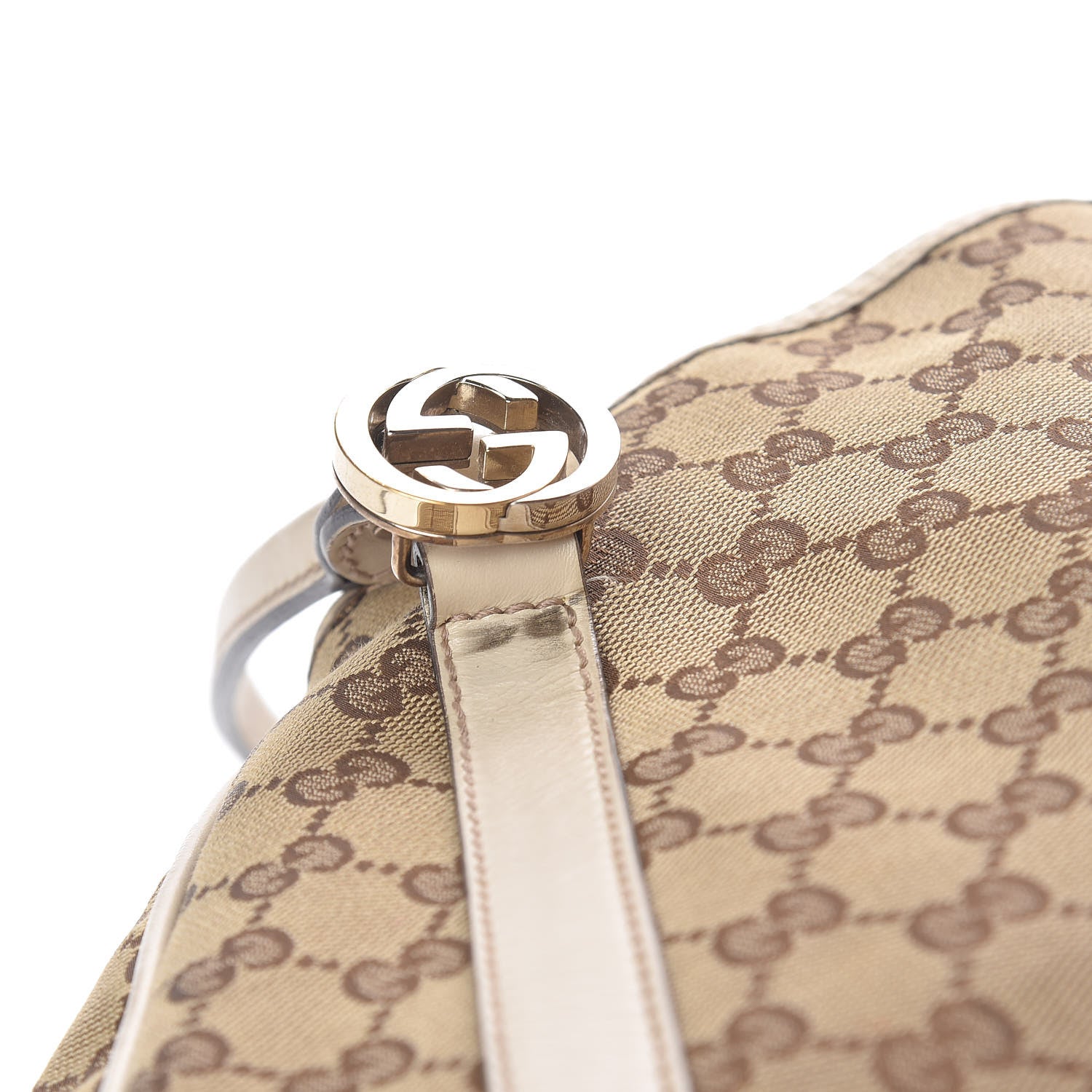 Gucci Monogram Medium GG Twins Shoulder Bag Tan 9 of 14