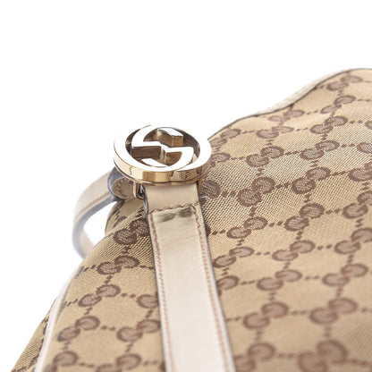 Gucci Monogram Medium GG Twins Shoulder Bag Tan 9 of 14