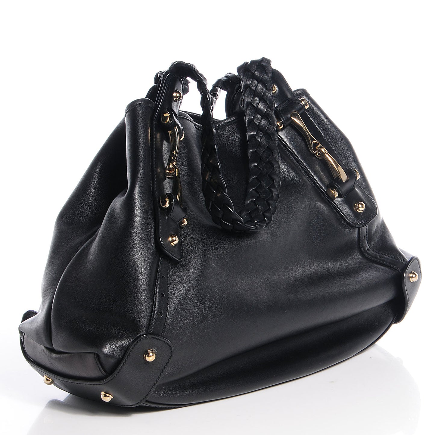 Leather Medium Pelham Shoulder Bag Black