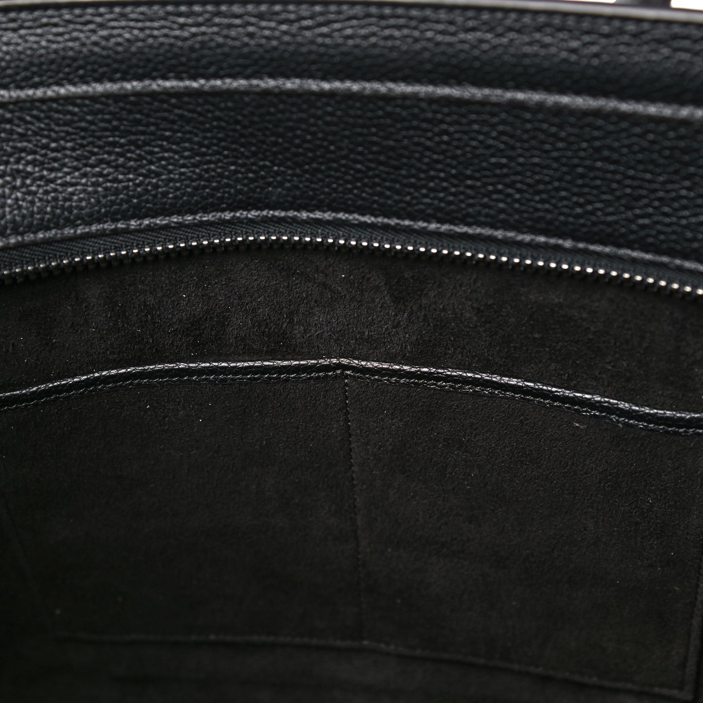 Drummed Calfskin Micro Luggage Black