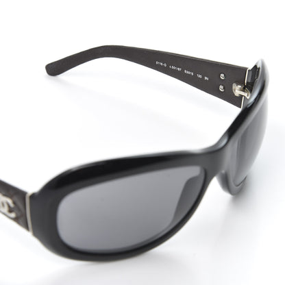 Chanel Lambskin Quilted CC Sunglasses 5116-Q Black 7 of 9