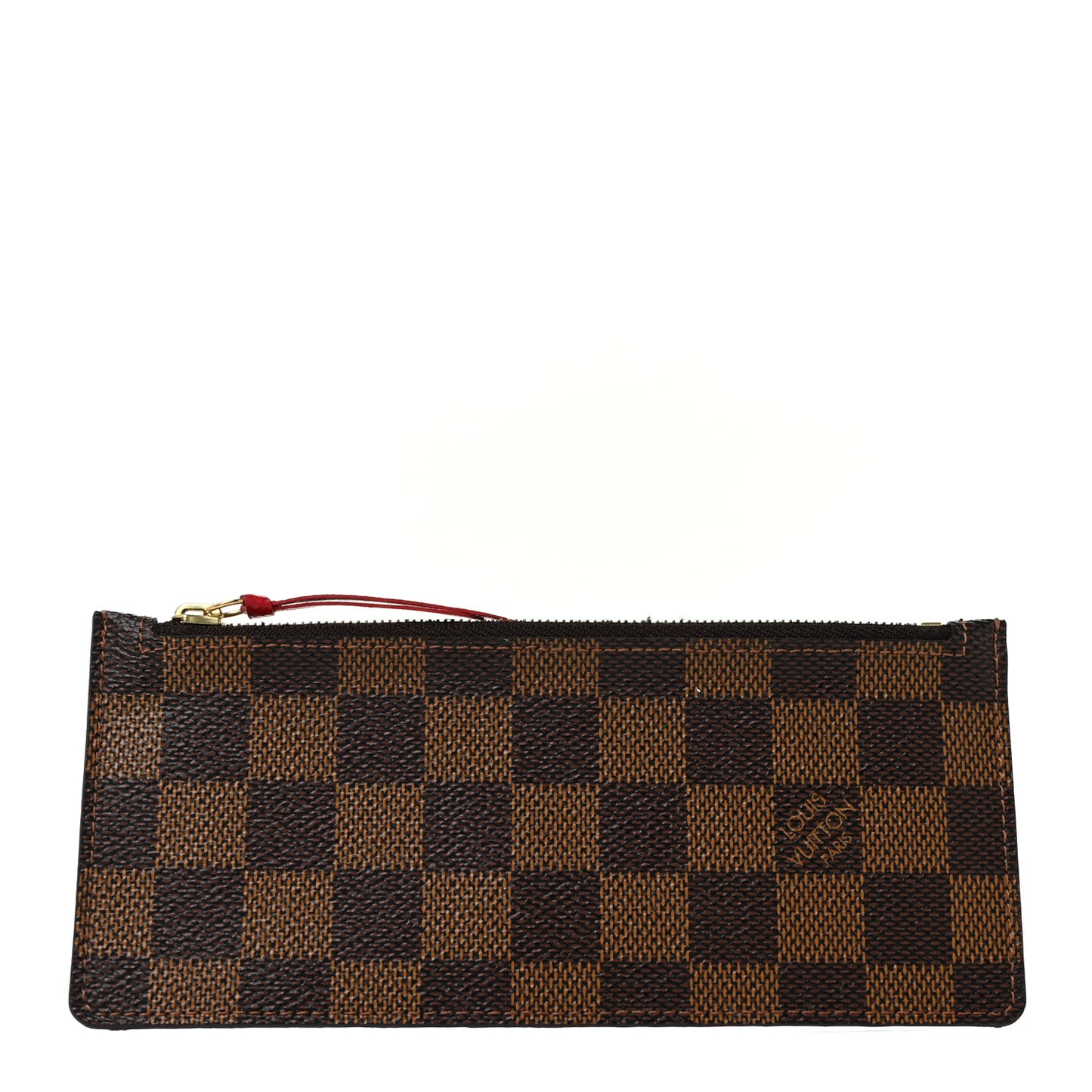 Damier Ebene Josephine Wallet Zippered Insert Red