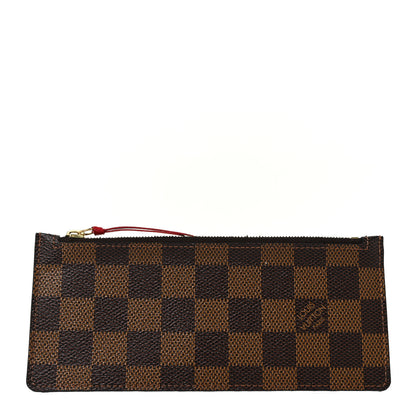 Louis Vuitton Damier Ebene Josephine Wallet Zippered Insert Red 1 of 8