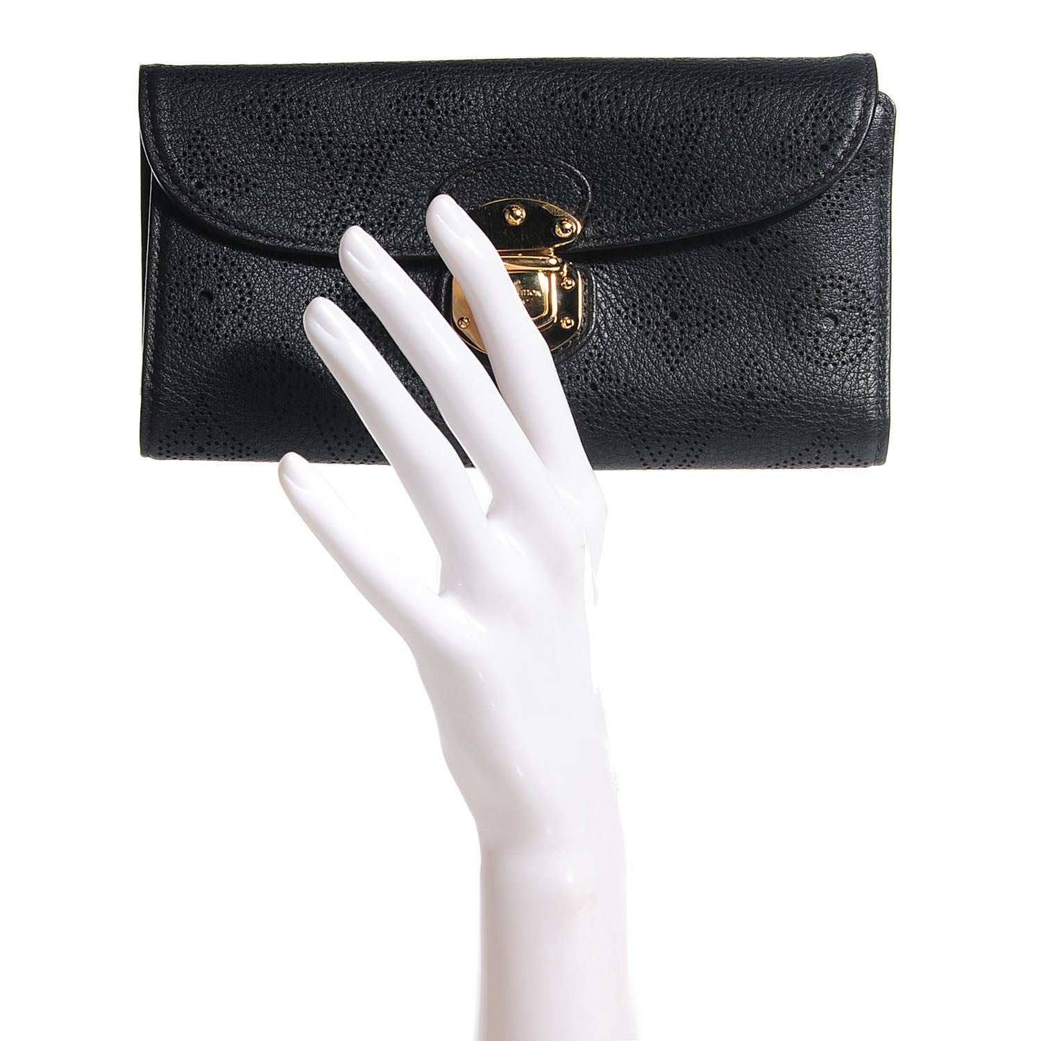 Louis Vuitton Mahina Amelia Wallet Black 2 of 8