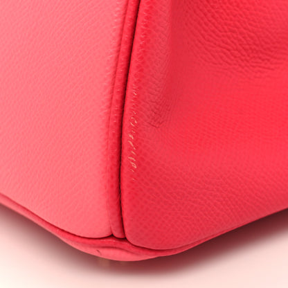Hermes Epsom Horseshoe Bi-Color Birkin 30 Rose Azalee Rose Extreme 13 of 14