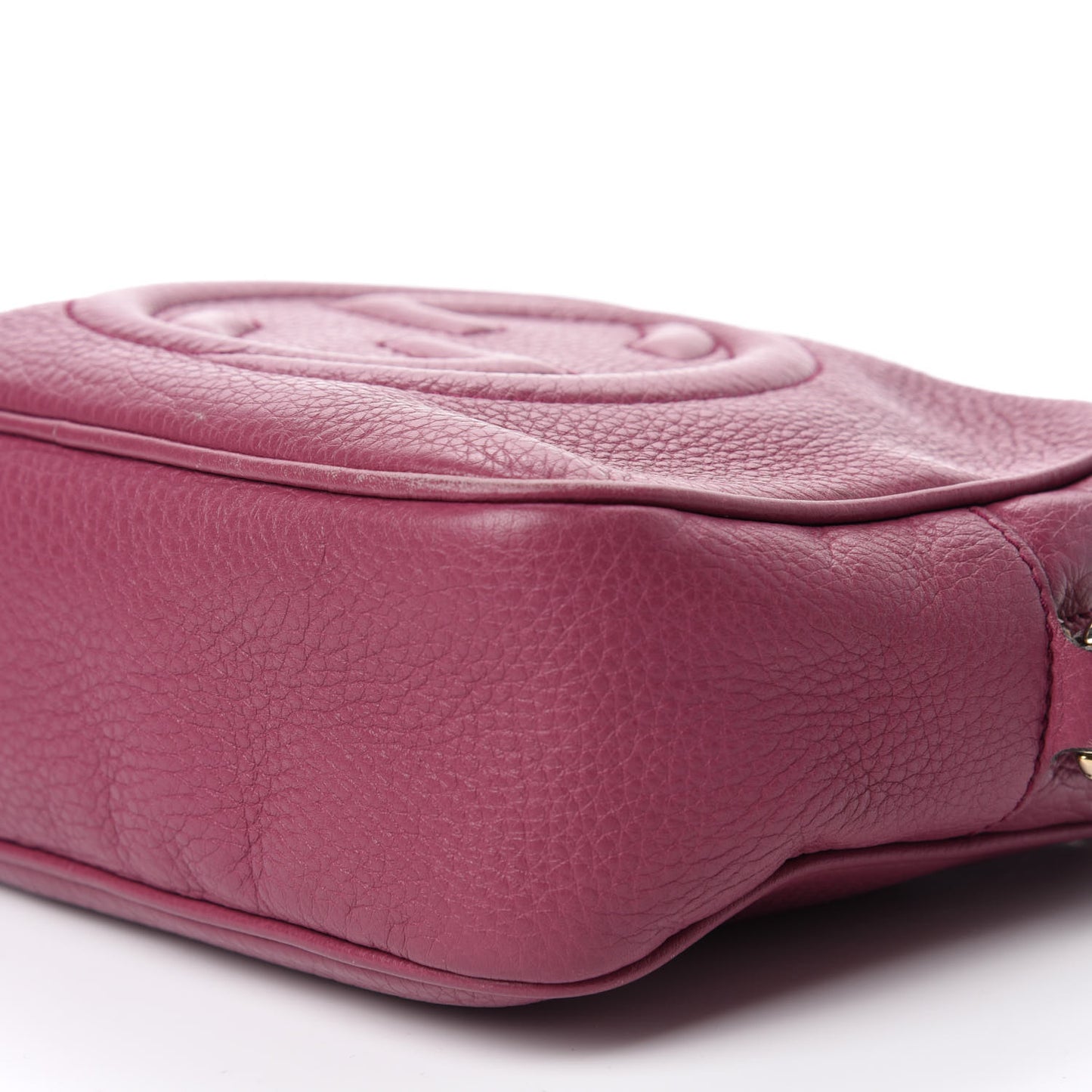 Pebbled Calfskin Small Soho Disco Bag Peonia Flower