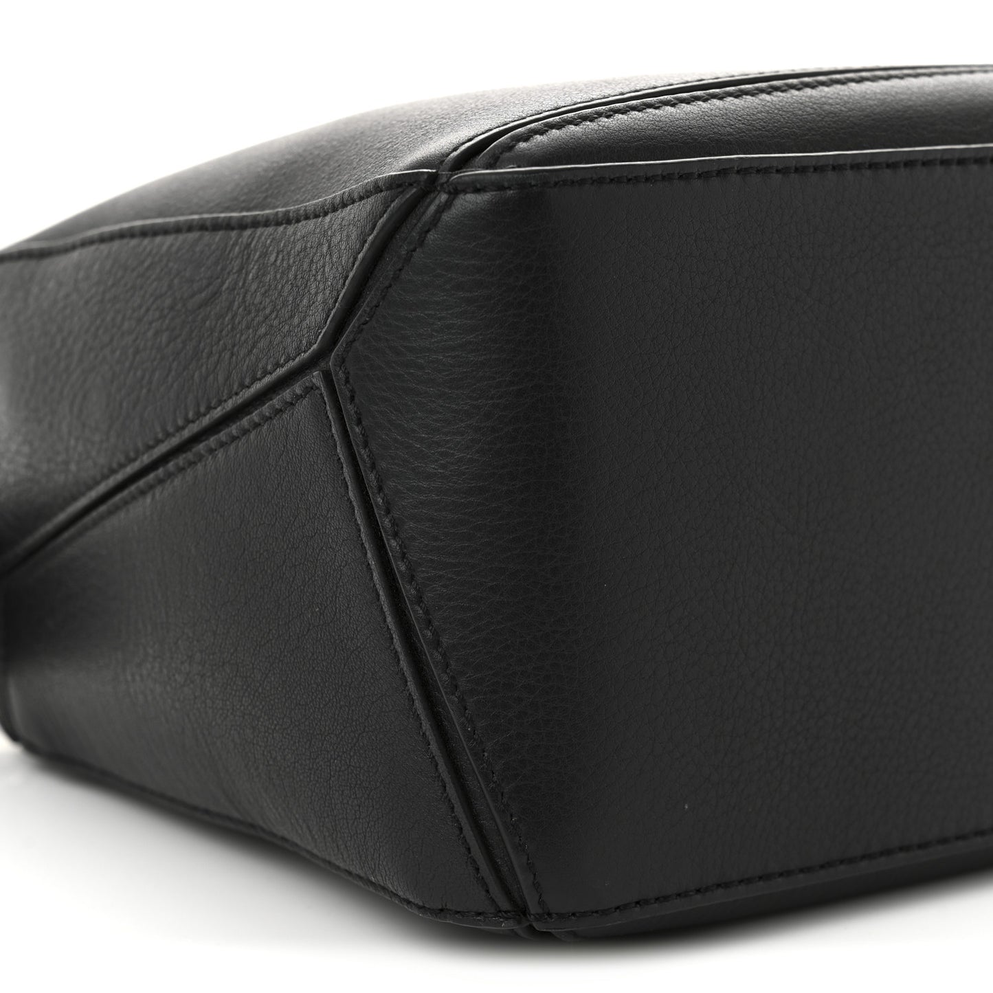 Calfskin Small Puzzle Bag Black
