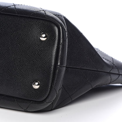 Chanel Grained Calfskin Shopping Fever Tote Black 10 of 11