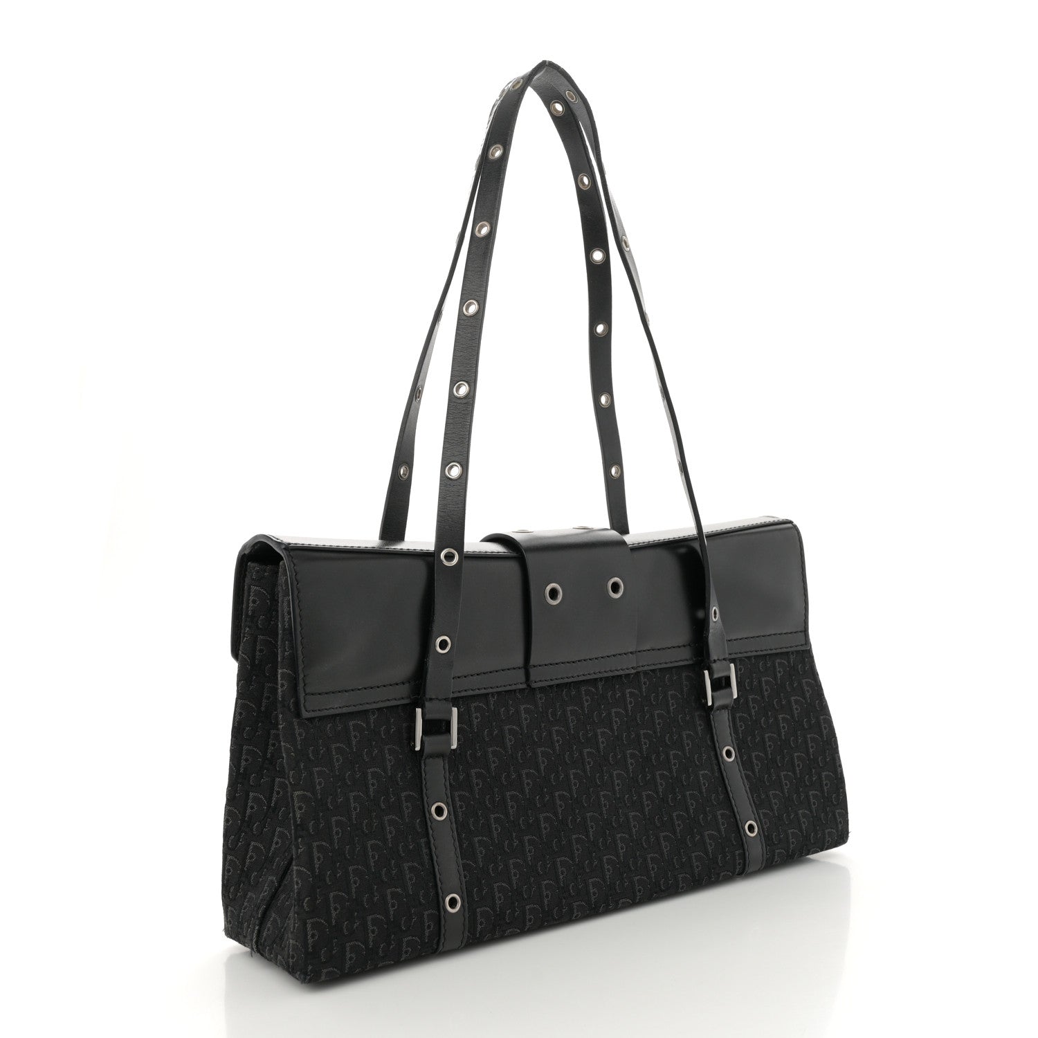 Christian Dior Monogram Street Chic Shoulder Bag Black 2 of 14