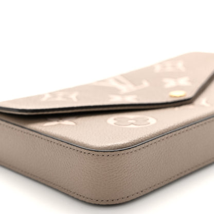 Louis Vuitton Empreinte Monogram Giant Felicie Pochette Tourterelle Creme 9 of 10