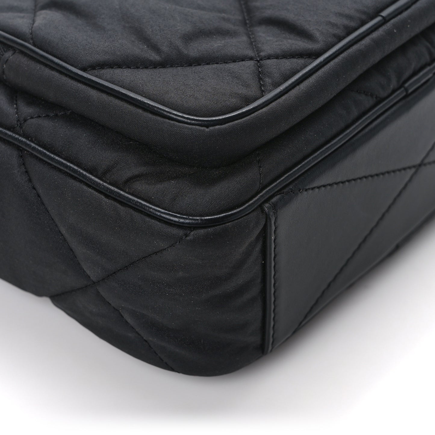 Nylon Quilted Paddy Crossbody Bag Black