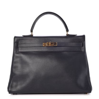 Hermes Evergrain Kelly Retourne 35 Indigo 1 of 11