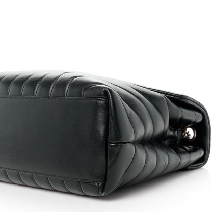 Saint Laurent Calfskin Y Quilted Monogram Medium Loulou Chain Satchel Black 11 of 13