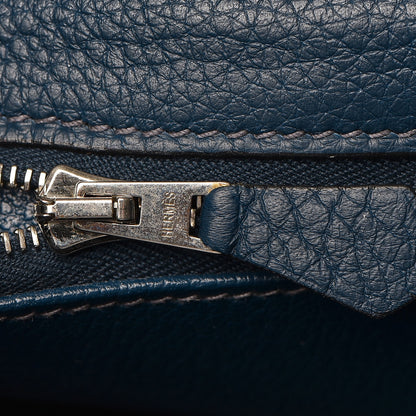 Hermes Taurillon Clemence Kelly Retourne 32 Bleu De Prusse 12 of 32