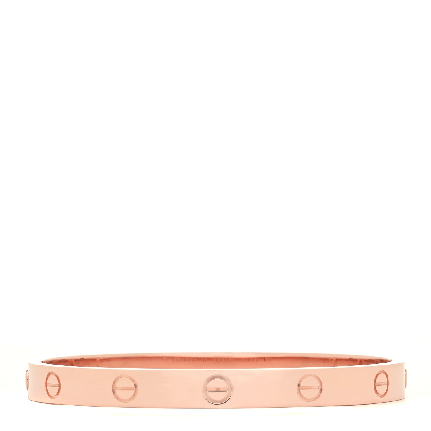 Cartier 18K Pink Gold LOVE Bracelet 17 1 of 5