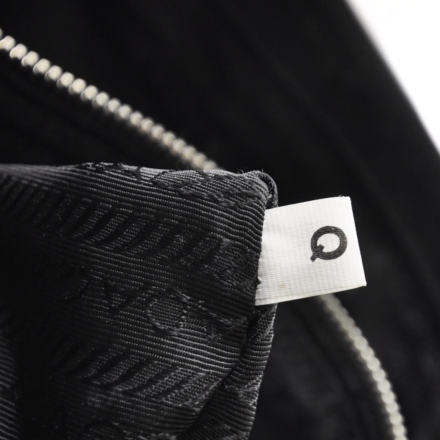 Prada Leather Pushlock Flap Shoulder Bag Black 8 of 9