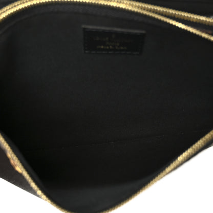 Louis Vuitton Monogram Giant Jungle Pochette Double Zip Black 5 of 13