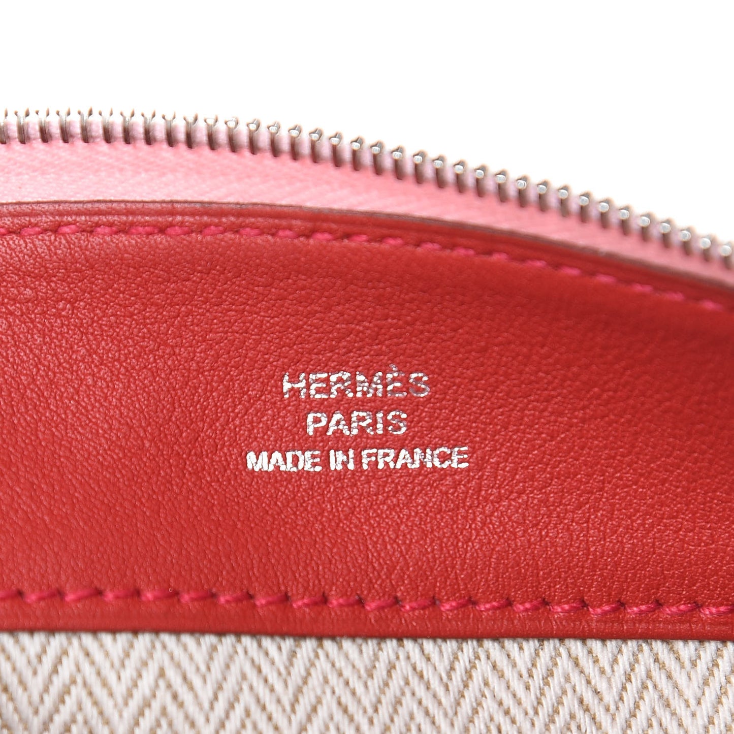 Lambskin Swift Tohubohu Pouch PM Rose Sakura Vermillion