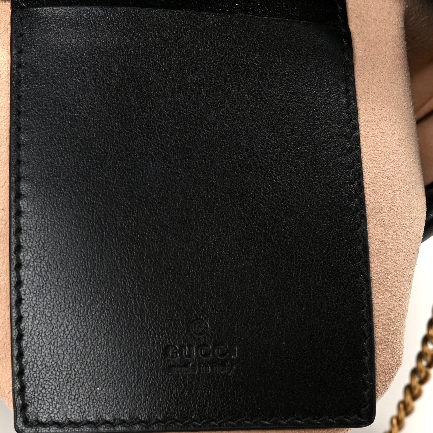 Gucci Calfskin Matelasse Mini GG Marmont 2.0 Bucket Bag Black 6 of 10