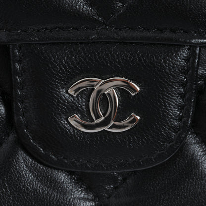 Chanel Lambskin Quilted Large Flap Wallet Black 5 of 8