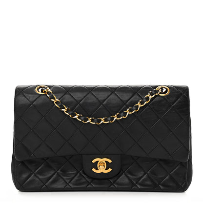 Chanel Lambskin Quilted Medium Double Flap Black 1 of 14