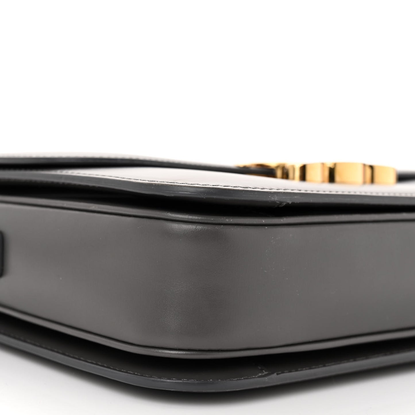 Shiny Calfskin Medium Triomphe Grey