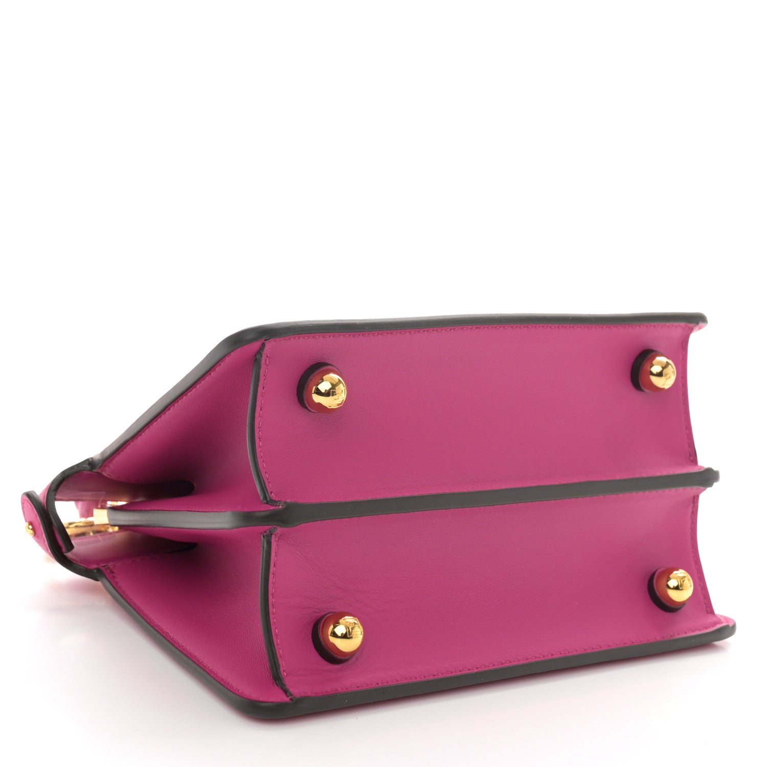 Fendi Shiny Nappa Petite Peekaboo I SEE U Satchel Magenta 4 of 10