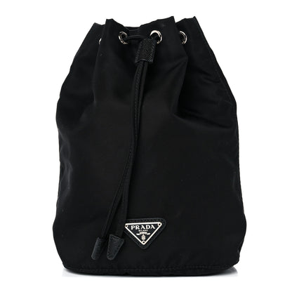 Prada Nylon Vela Drawstring Pouch Black 2 of 16