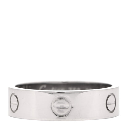 Cartier 18K White Gold 6mm LOVE Ring 62 10 3 of 4