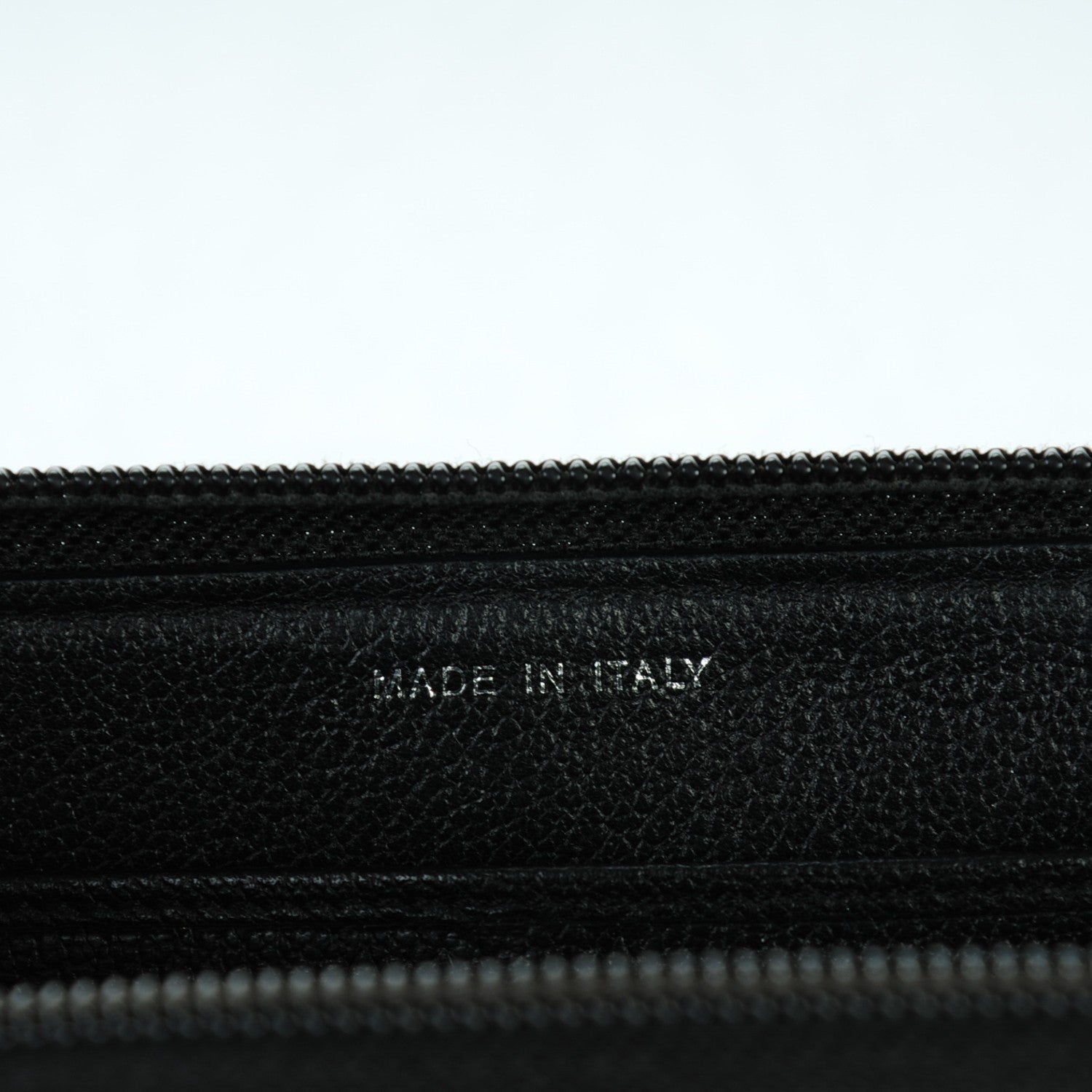 Chanel Goatskin Camellia Embossed Zip Around Wallet Black 7 of 10
