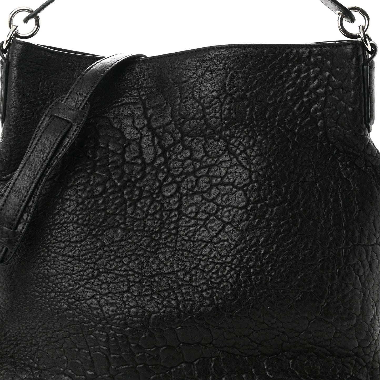 Pebbled Lambskin Darcy Hobo Black