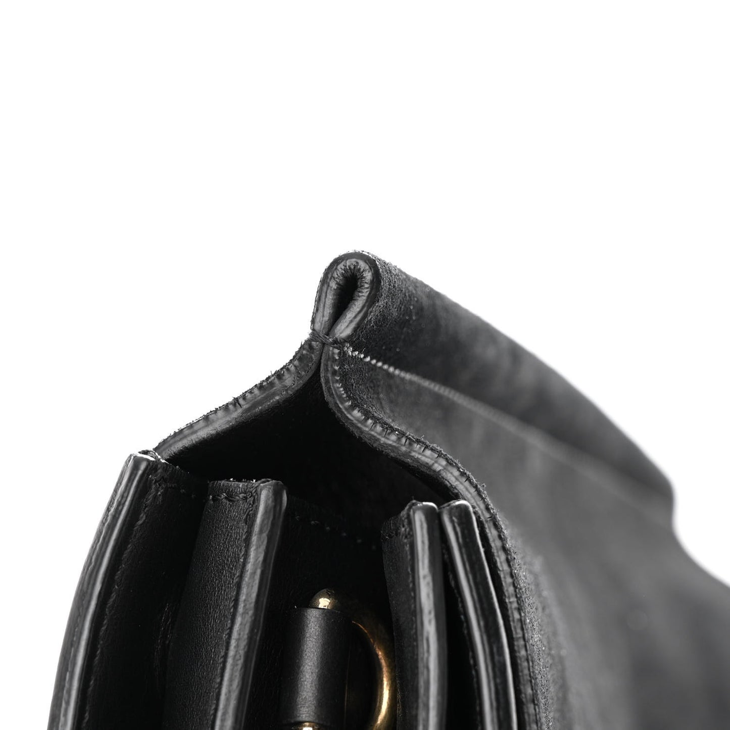 Suede Calfskin Medium Faye Shoulder Bag Black