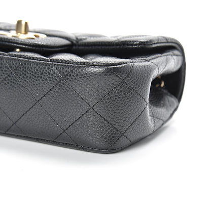 Chanel Metallic Caviar Quilted Extra Mini Flap Black 10 of 12