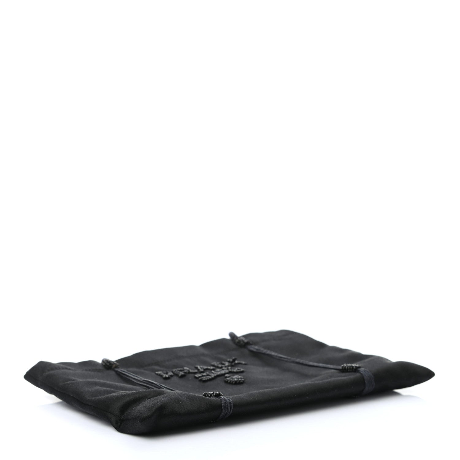 Prada Satin Beaded Mini Tote Bag Black 4 of 7