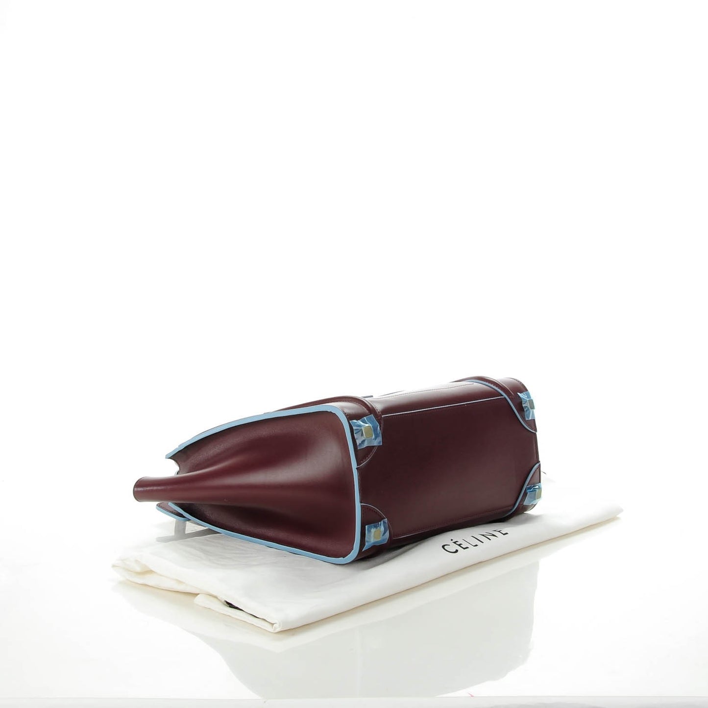 Palmelato Micro Luggage Burgundy Azur Blue