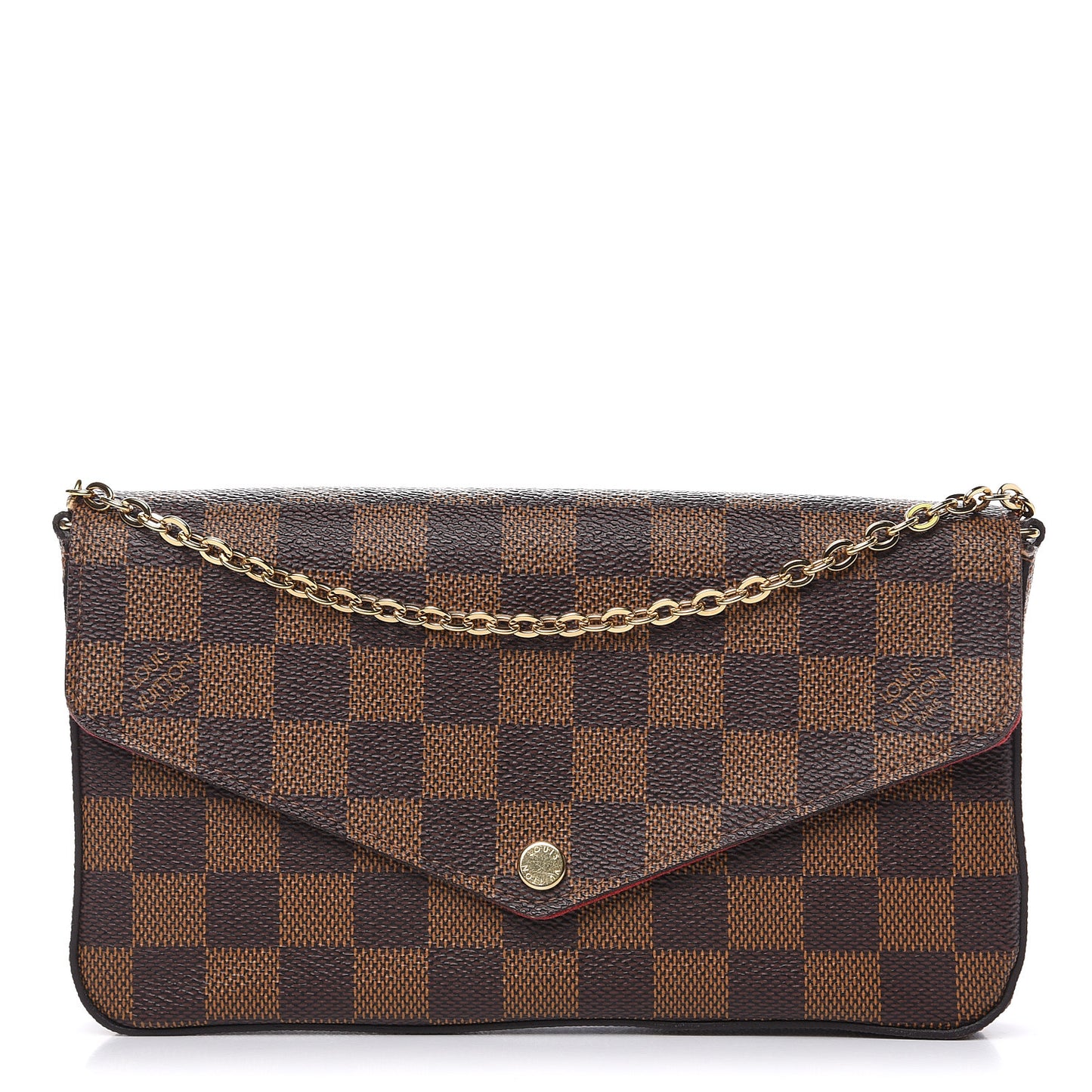Damier Ebene Pochette Felicie Chain Wallet