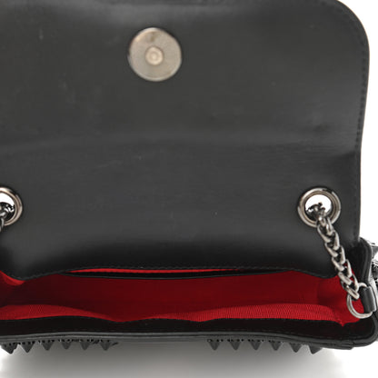 Christian Louboutin Calfskin Spikes Sweety Charity Crossbody Bag Black 5 of 12