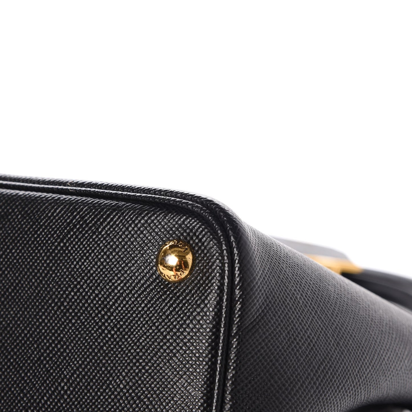 Saffiano Cuir Large Double Bag Black Mughetto